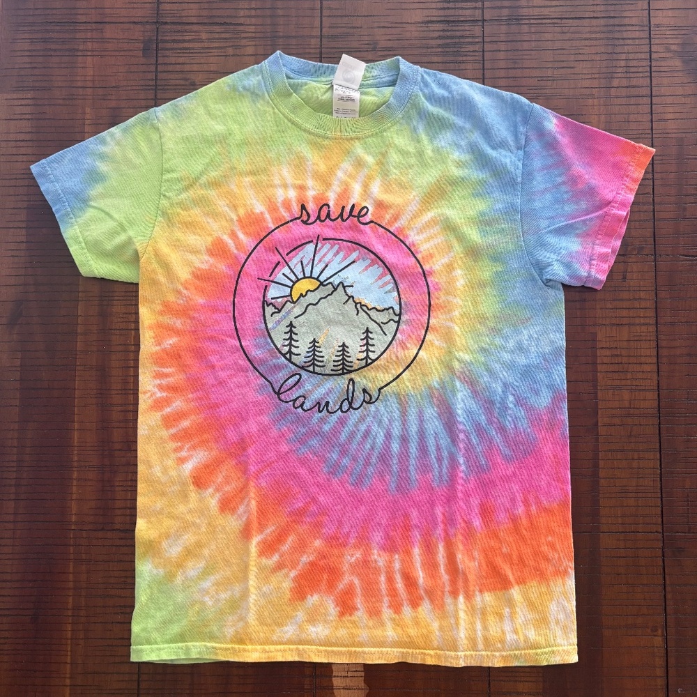 Tie Dye Save Lands T-Shirt